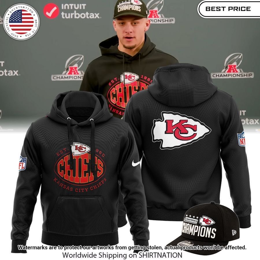 patrick mahomes kansas city chiefs 2023 afc champions hoodie 1