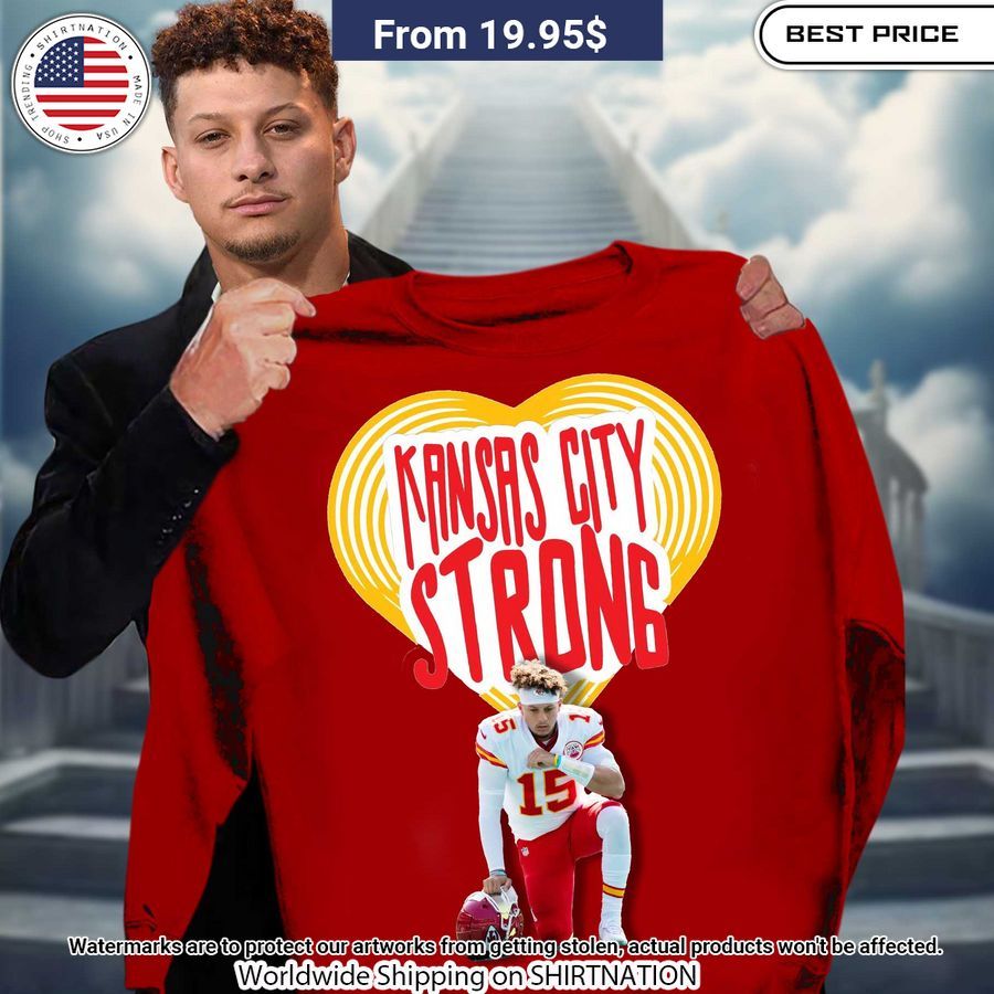 Patrick Mahomes Kansas City Chiefs Strong Shirt Have you joined a gymnasium?