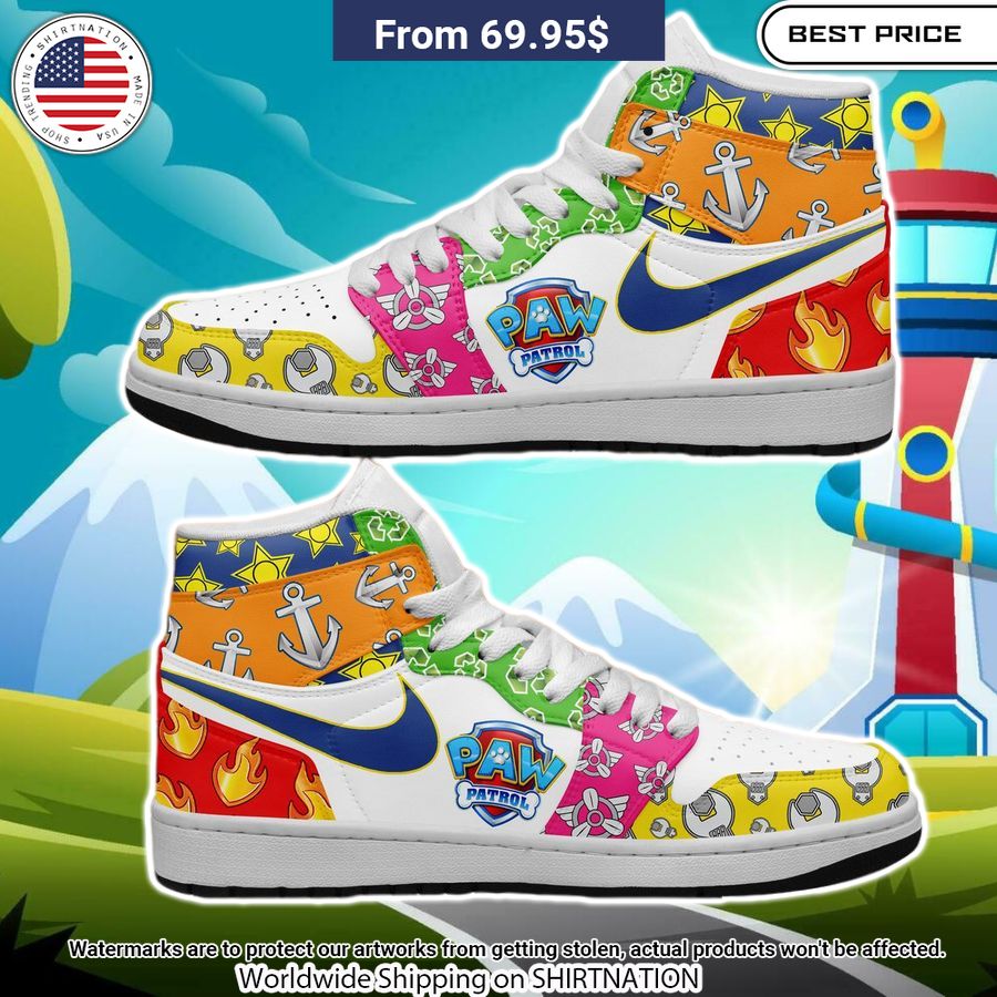 PAW Patrol Air Jordan 1 Radiant and glowing Pic dear