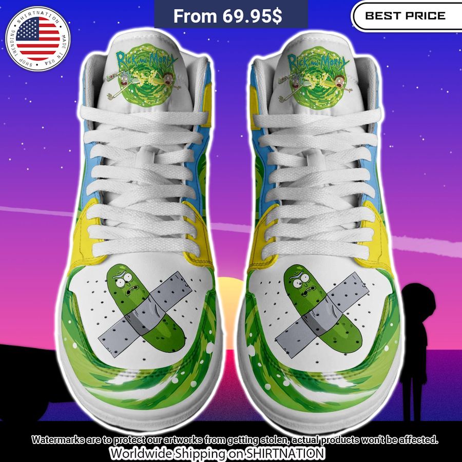 Rick and Morty Wubba Lubba dub dub Air Jordan 1 Generous look