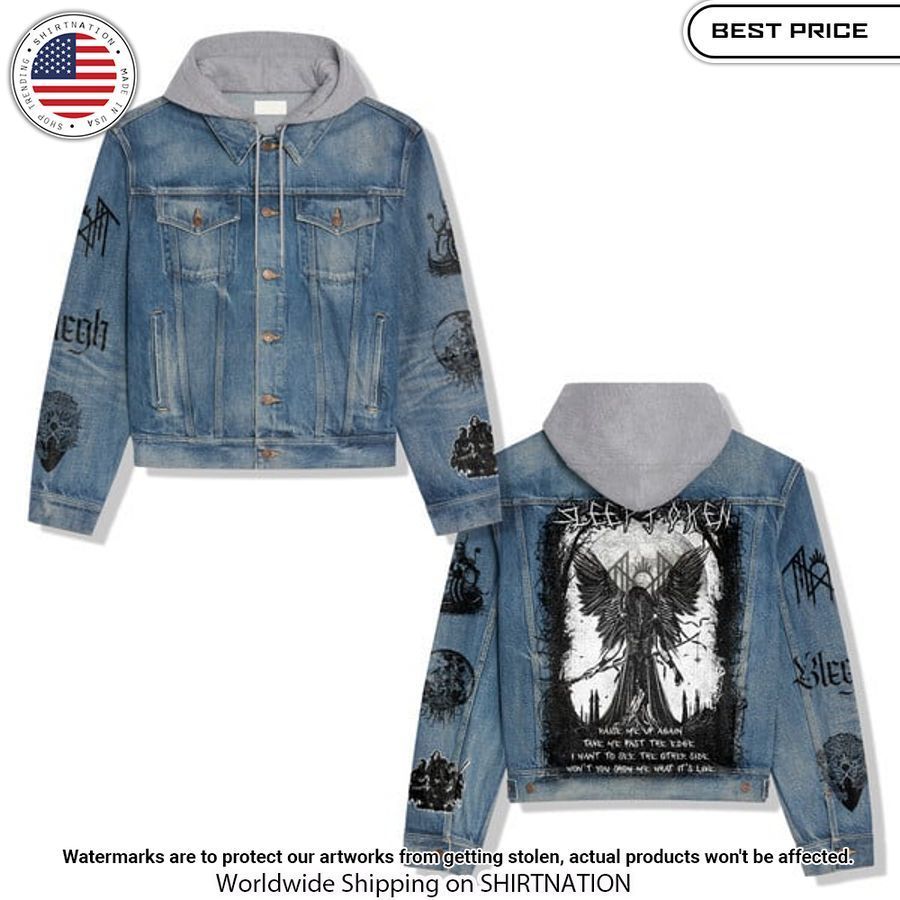 Sleep Token Hooded Denim Jacket You look too weak