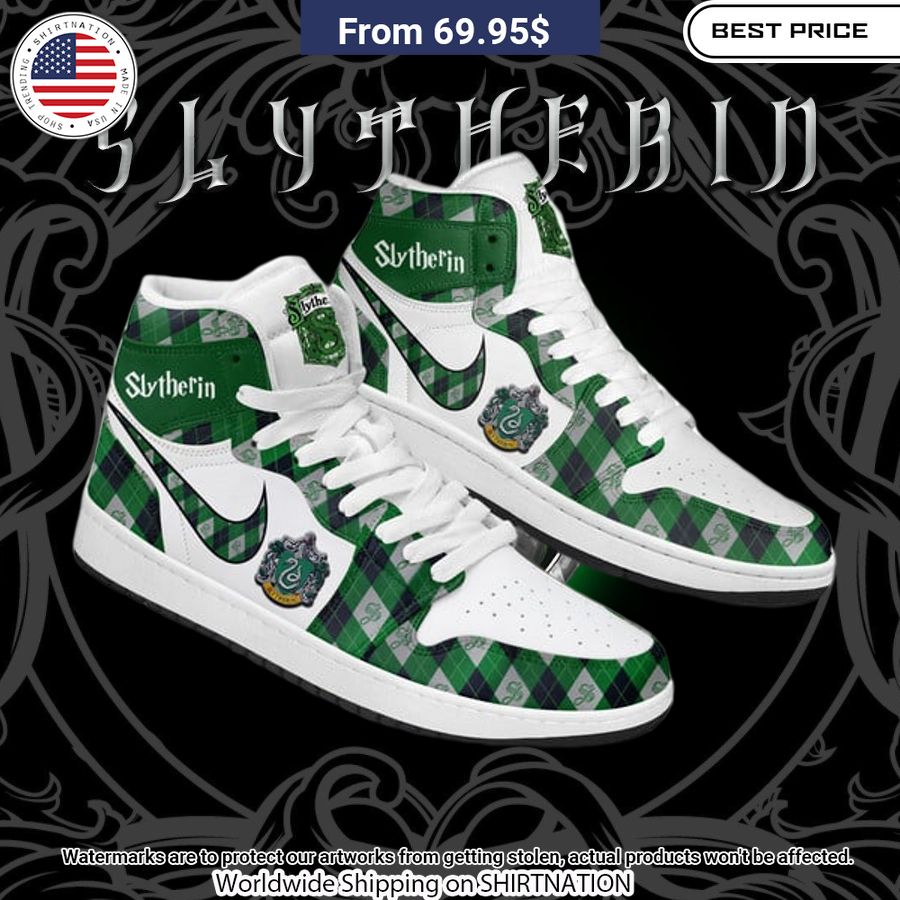 Slytherin HP NIKE Air Jordan 1 You look cheerful dear