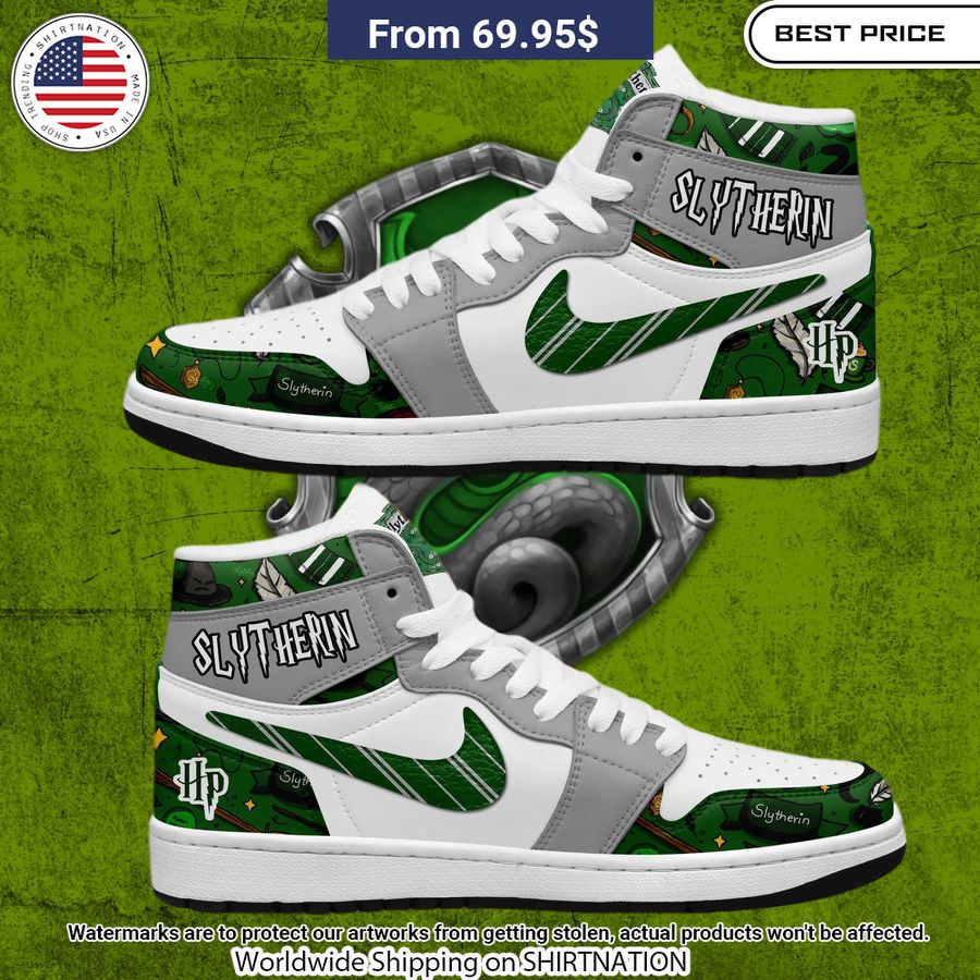 Slytherin NIKE Air Jordan 1 Sizzling