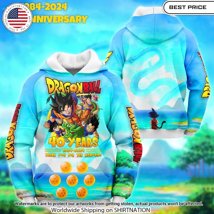 40th Anniversary Dragon Ball Toriyama Akira Hoodie Cutting dash