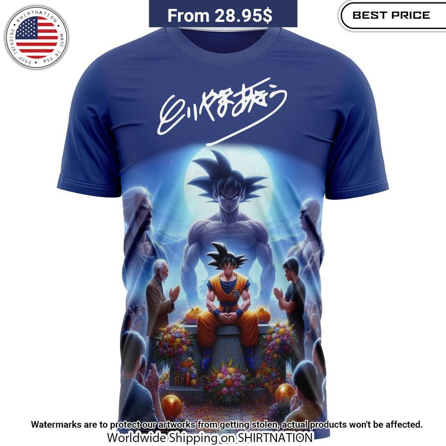 Akira Toriyama Signature Son Goku Dragon Ball Shirt It is too funny