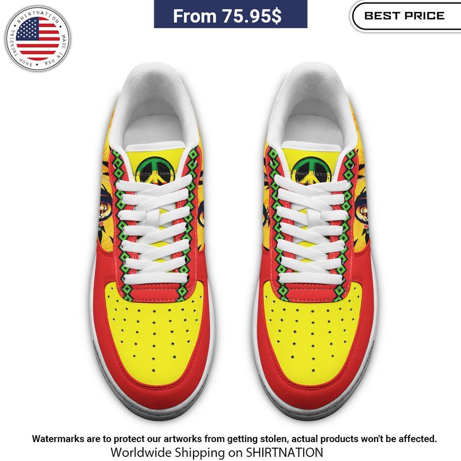 Bob Marley Cannabis NIKE Air Force Shoes Good one dear