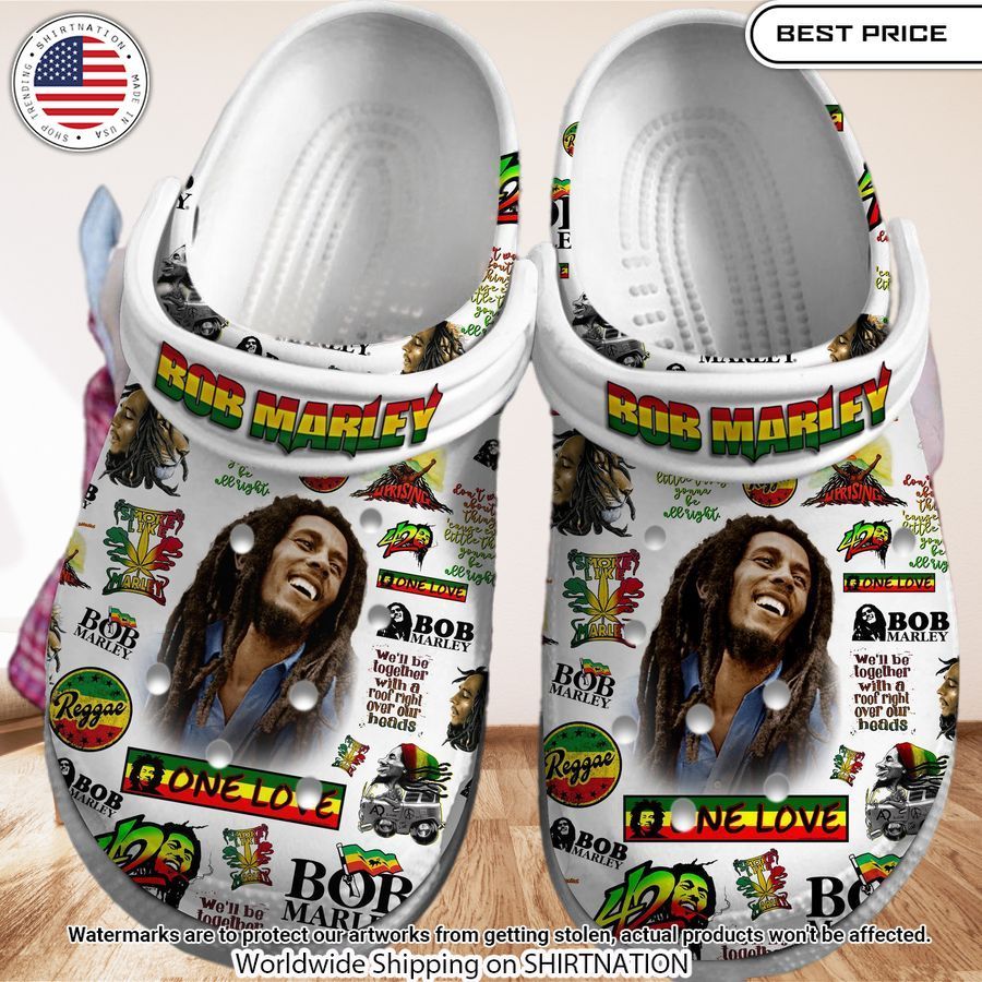 Bob Marley One Love Crocs Shoes Nice bread, I like it