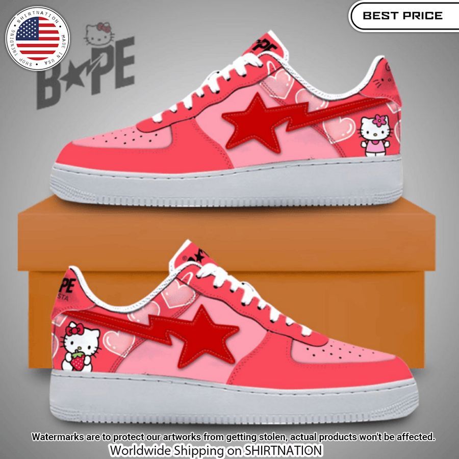 Hello Kitty Star Nike Air Force Shoes Nice bread, I like it