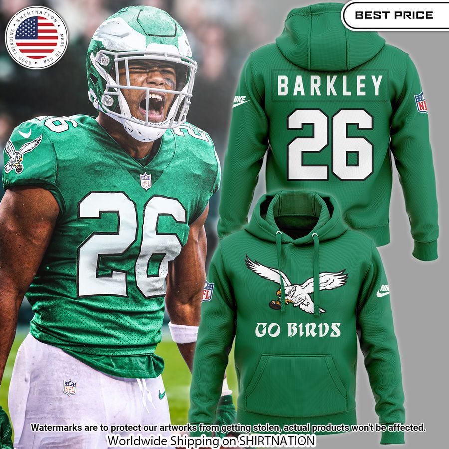 Saquon Barkley Kelly Green Hoodie You look elegant man