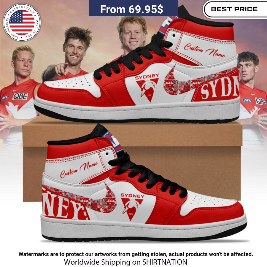 Sydney Swans Custom Air Jordan 1 Long time