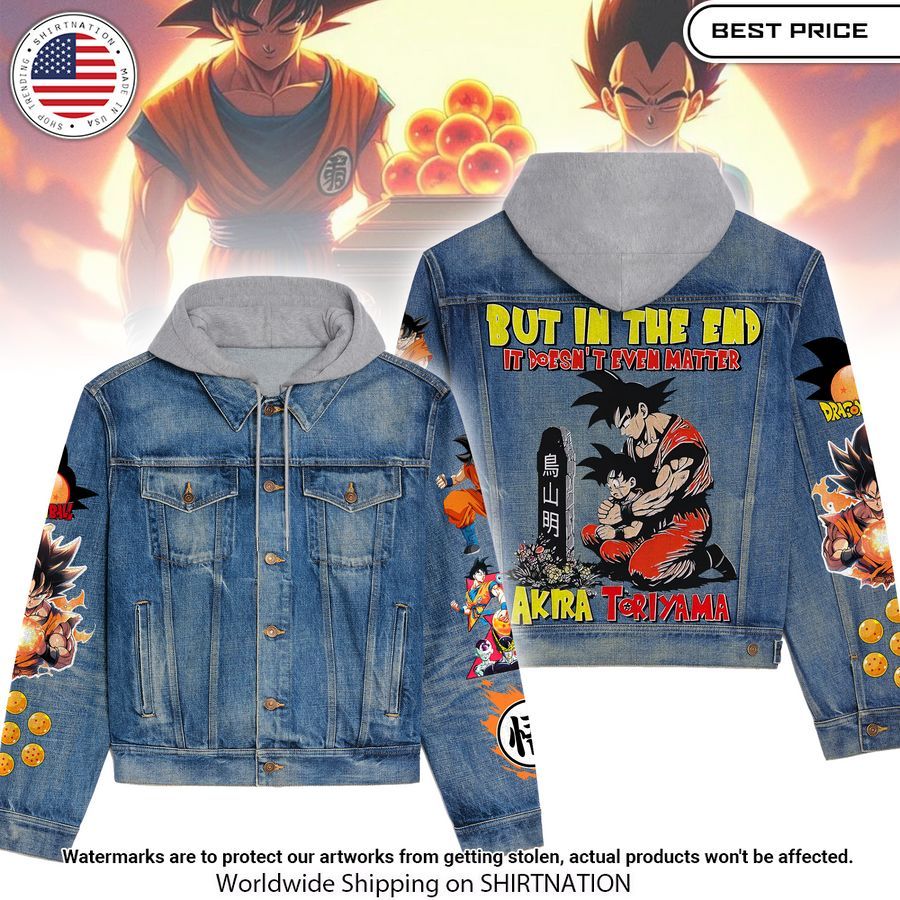 Toriyama Akira Dragon Ball Hooded Denim Jacket She has grown up know