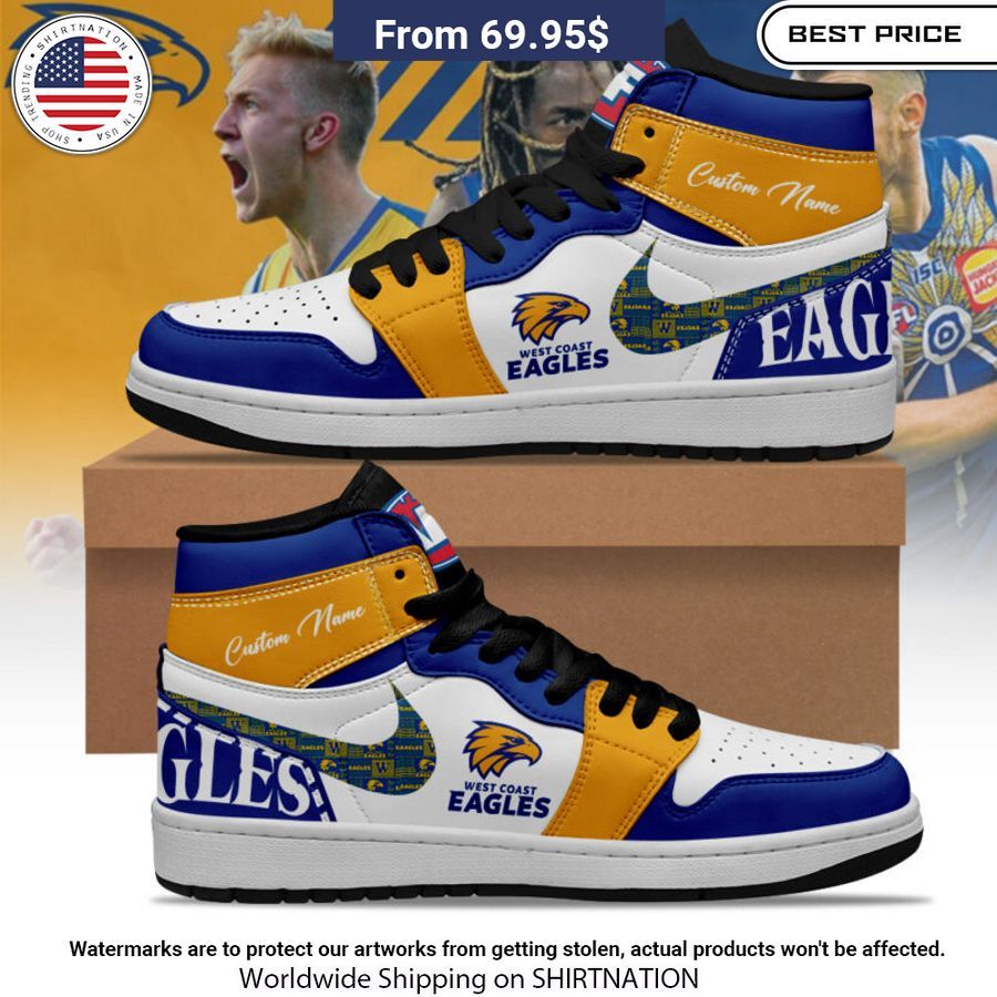 West Coast Eagles Custom Air Jordan 1 Is this your new friend?