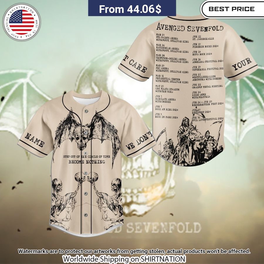 Avenged Sevenfold Become Nothing Custom Baseball Jersey My friends!