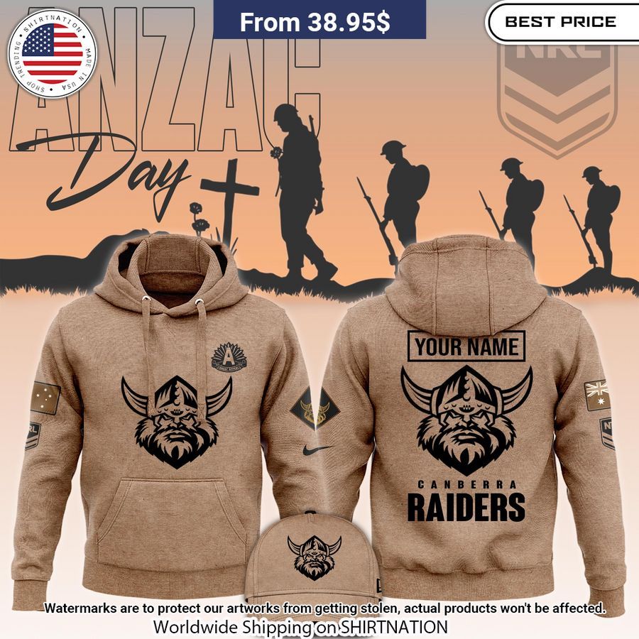 Canberra Raiders Anzac Round Custom Hoodie You Look Elegant Man