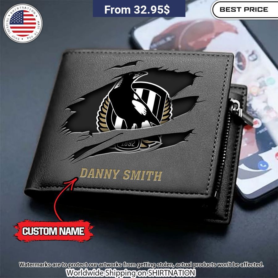 Collingwood Magpies Wallet Print Custom Wallet Stand Easy Bro