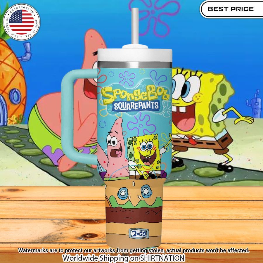 customized spongebob squarepants tumbler 2