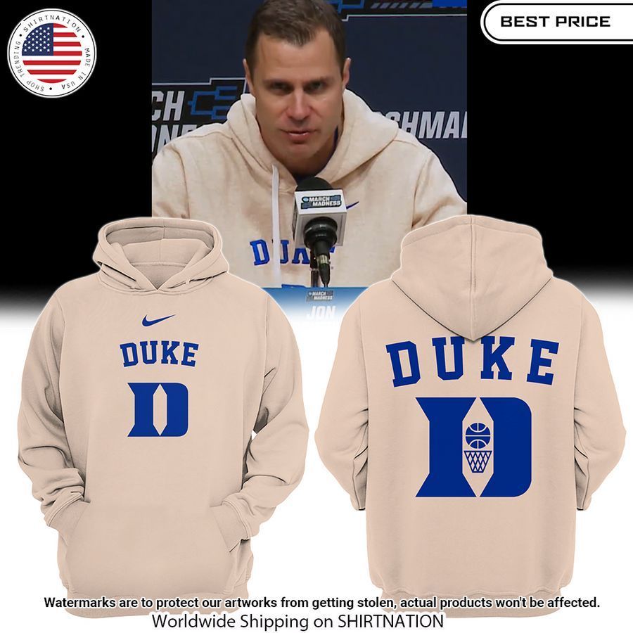 Duke Blue Devils Jon Scheyer 2024 Hoodie Nice photo dude