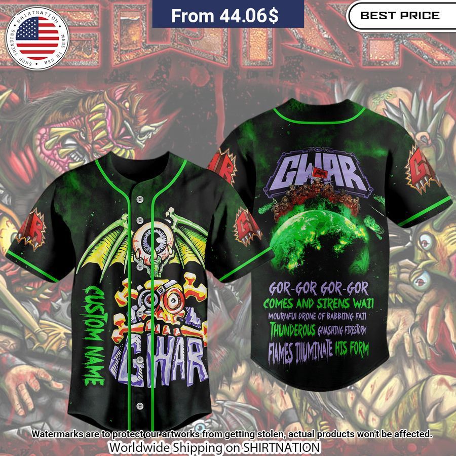 Gwar Gor‐Gor Custom Baseball Jersey Best click of yours