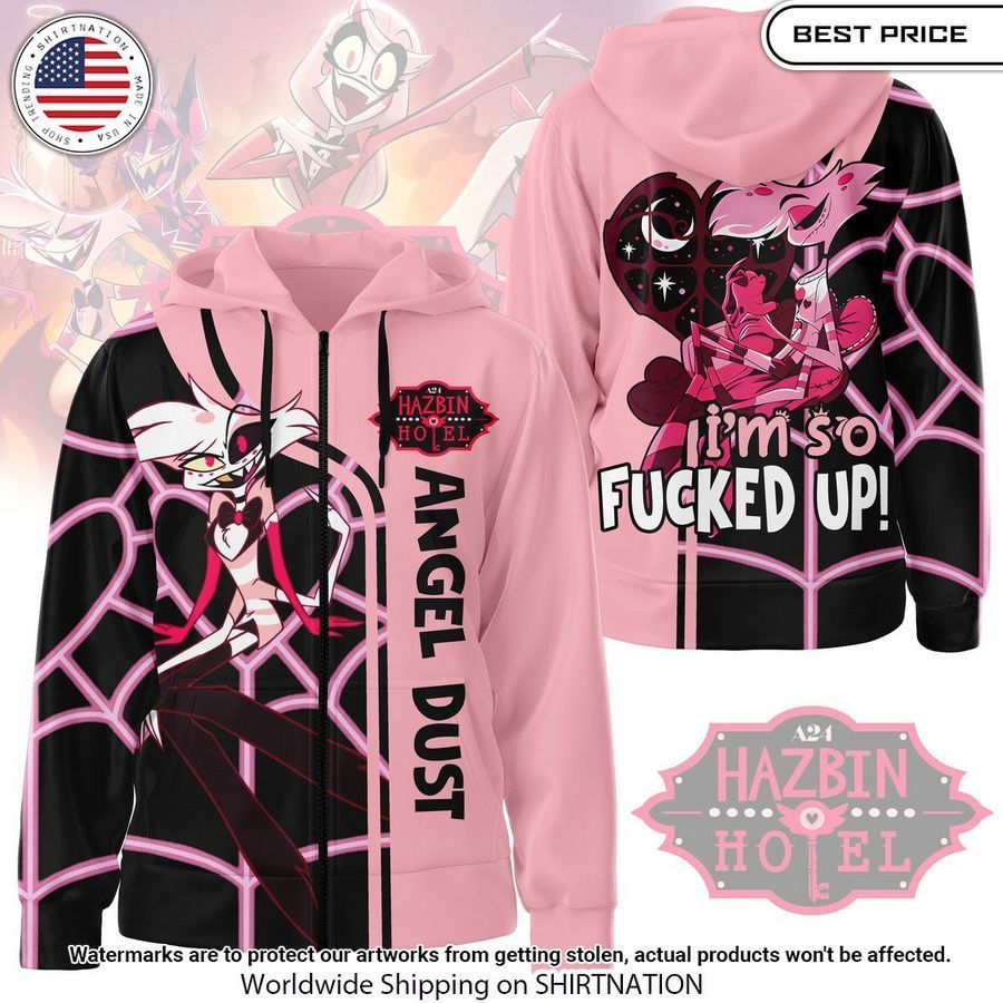 Hazbin Hotel Angel Dust Hoodie Great, I liked it