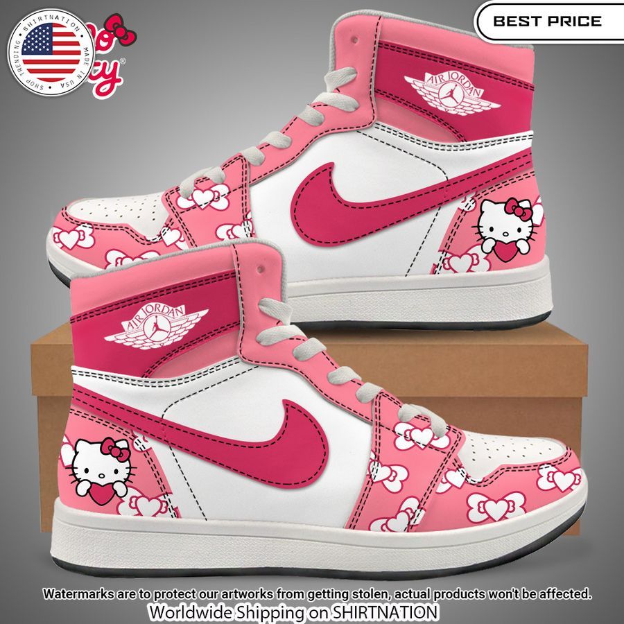 Hello Kitty NIKE Air Jordan 1 Sneakers Nice bread, I like it