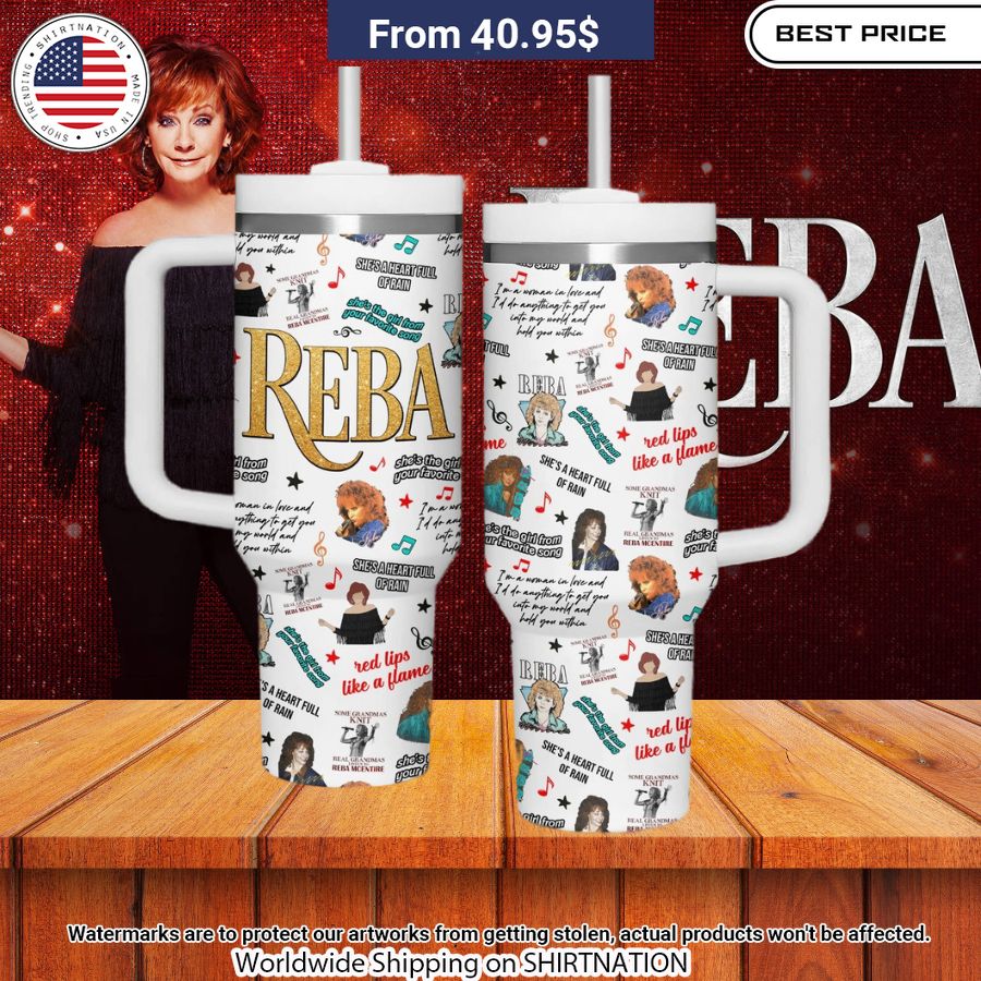 Reba McEntire Red Lips Like A Flame Tumbler Nice elegant click