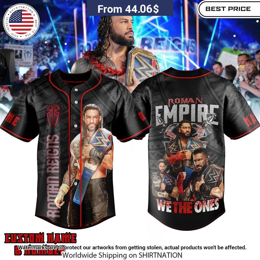 Roman Reigns We The Ones Custom Baseball Jersey You look handsome bro