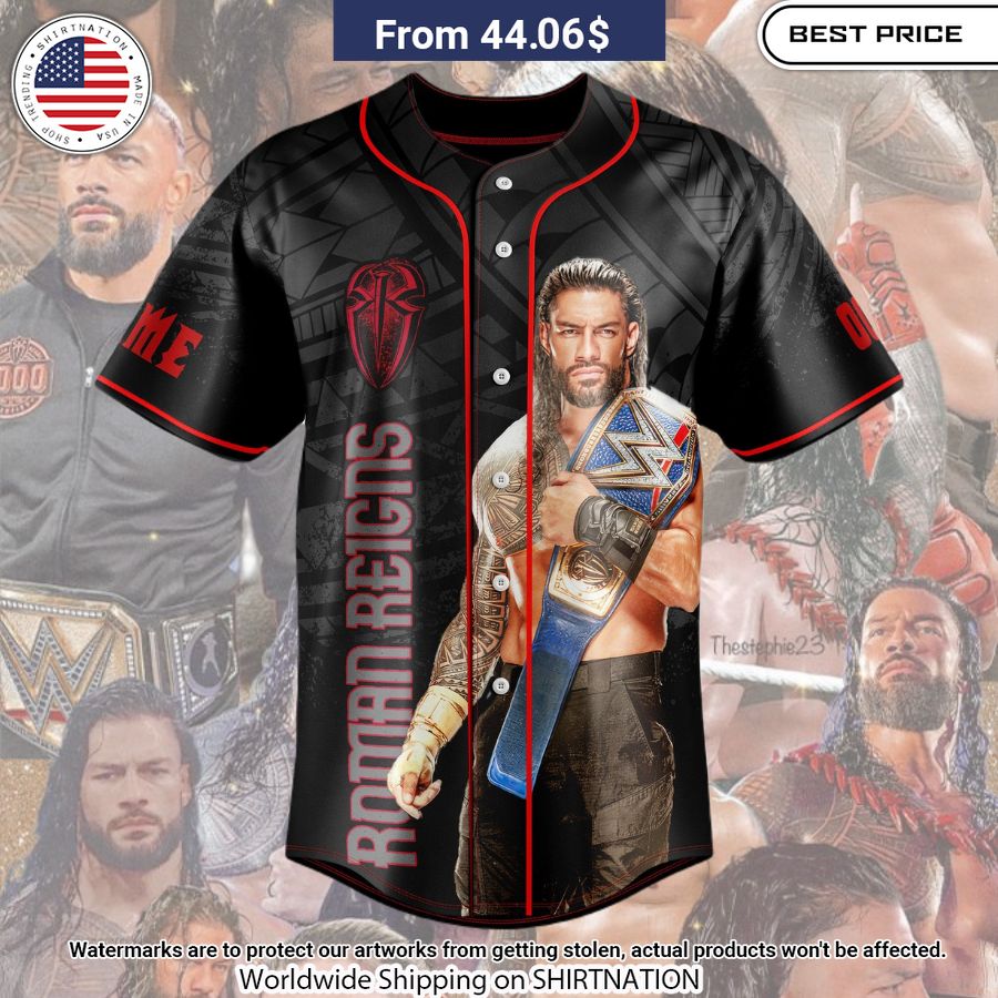 Roman Reigns We The Ones Custom Baseball Jersey Generous look