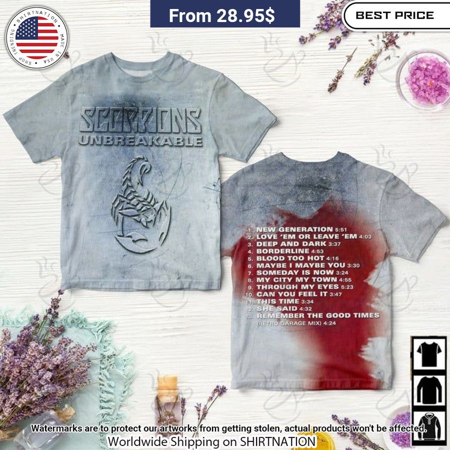 Scorpions Unbreakable Album Cover Shirt You Look Handsome Bro