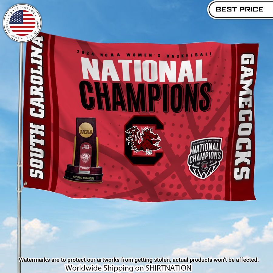 south carolina womens basketball national champions flag 1