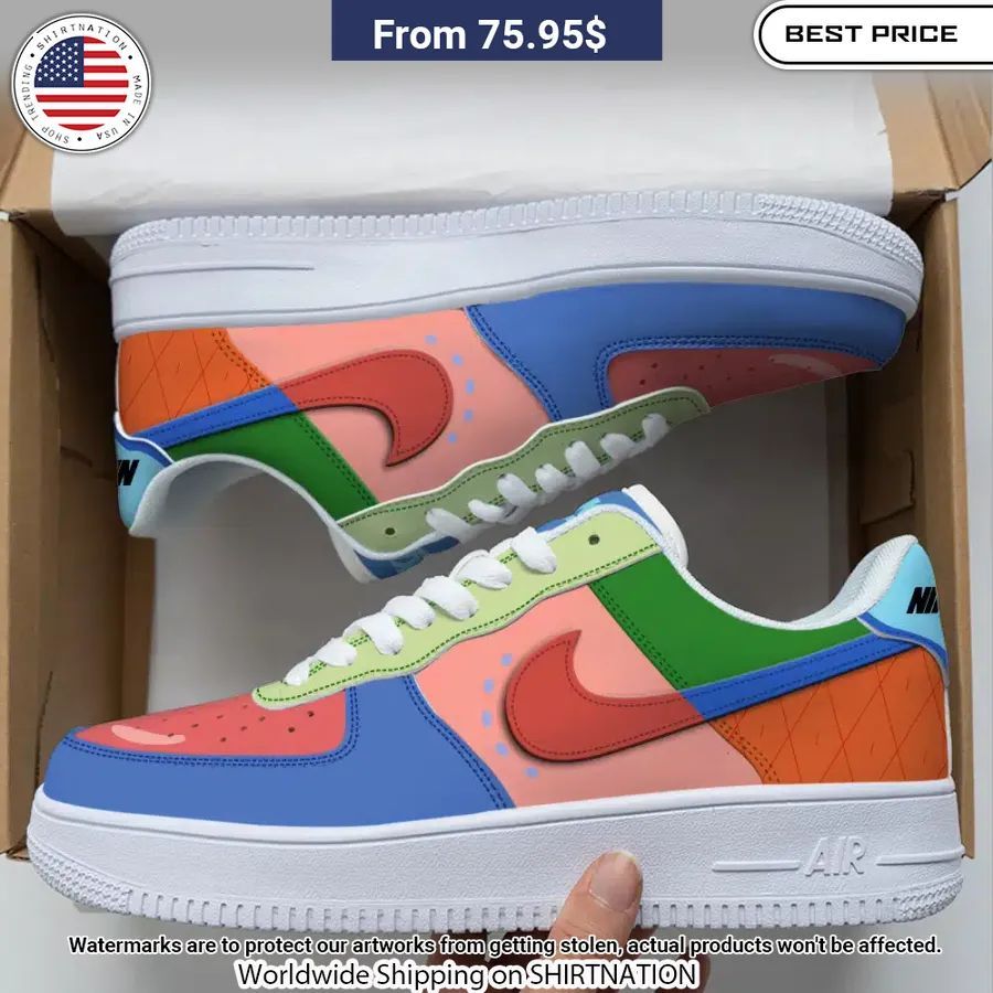 spongebob squarepants patrick star nike air force 1 1