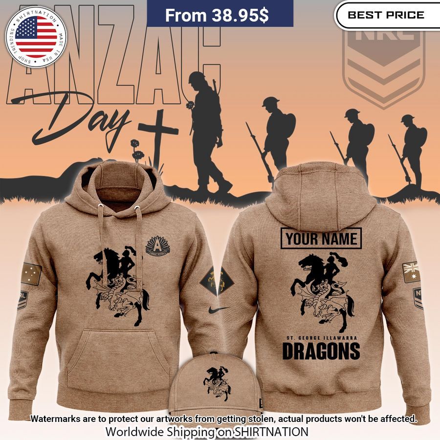 St George Illawarra Dragons Anzac Round Custom Hoodie 1 662.jpg