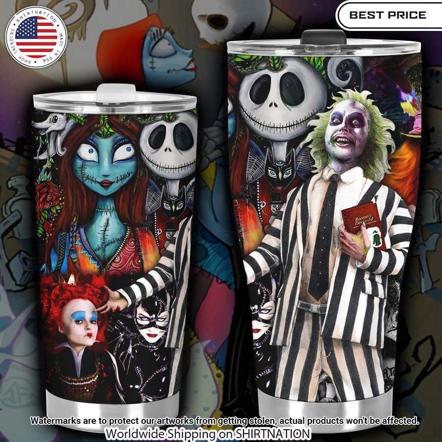 Tim Burton And Sally Tumbler Cuteness Overloaded