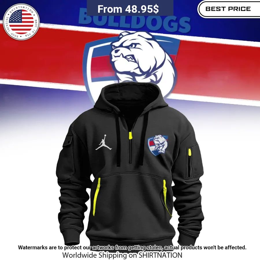 Western Bulldogs Half Zip heavy hoodie Stunning