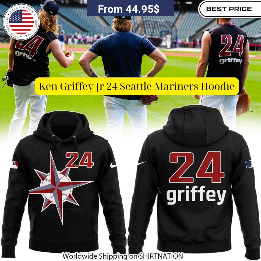 Ken Griffey Jr 24 Seattle Mariners Hoodie You look too weak