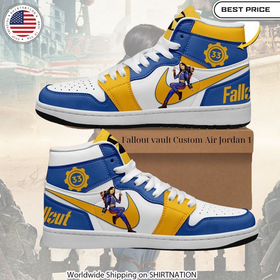 Fallout vault Custom Air Jordan 1 You look so healthy and fit