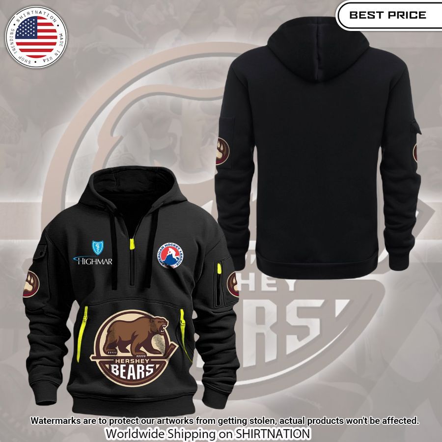 Hershey Bears Roster Half Zip Hoodie Good one dear