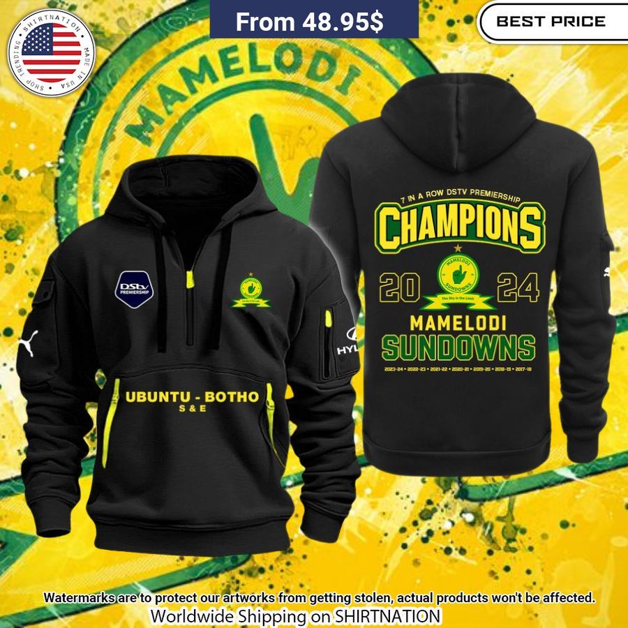 Mamelodi Sundowns FC Half Zip Hoodie Looking so nice