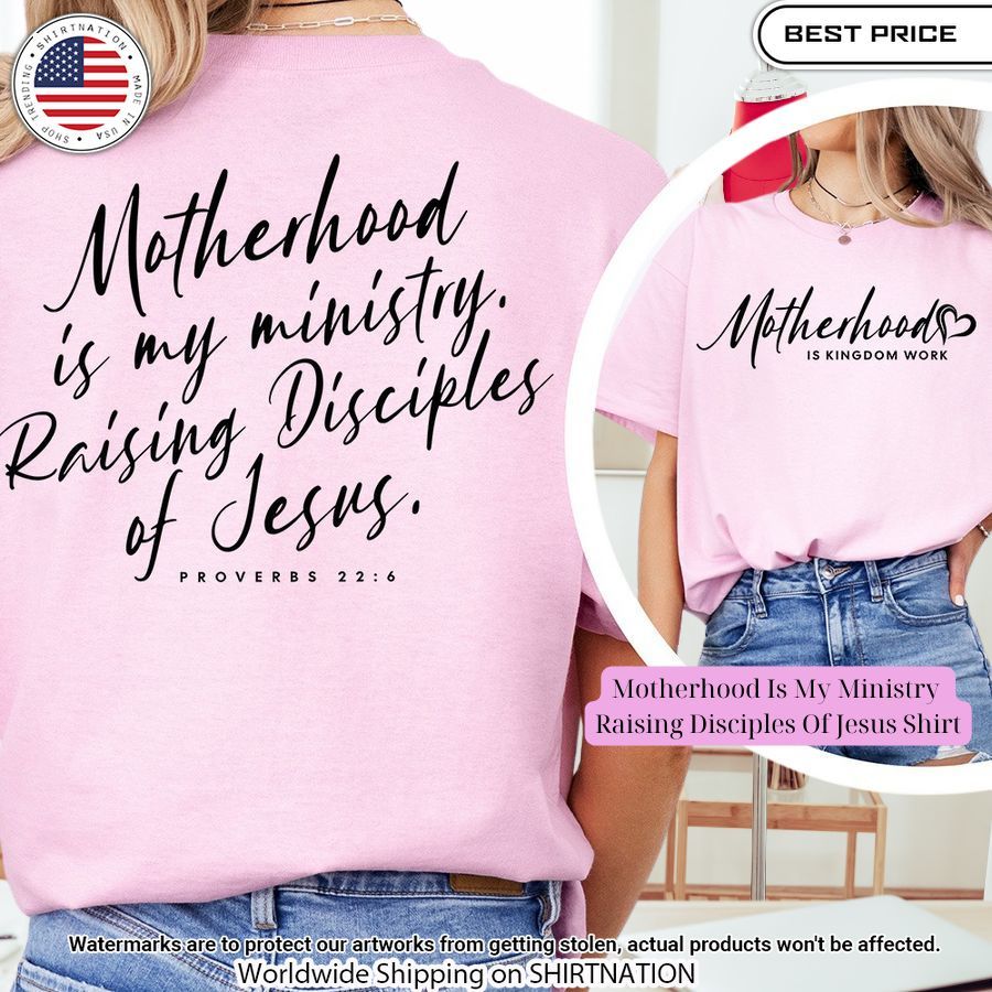 Motherhood Is My Ministry Raising Disciples Of Jesus Shirt Gang of rockstars