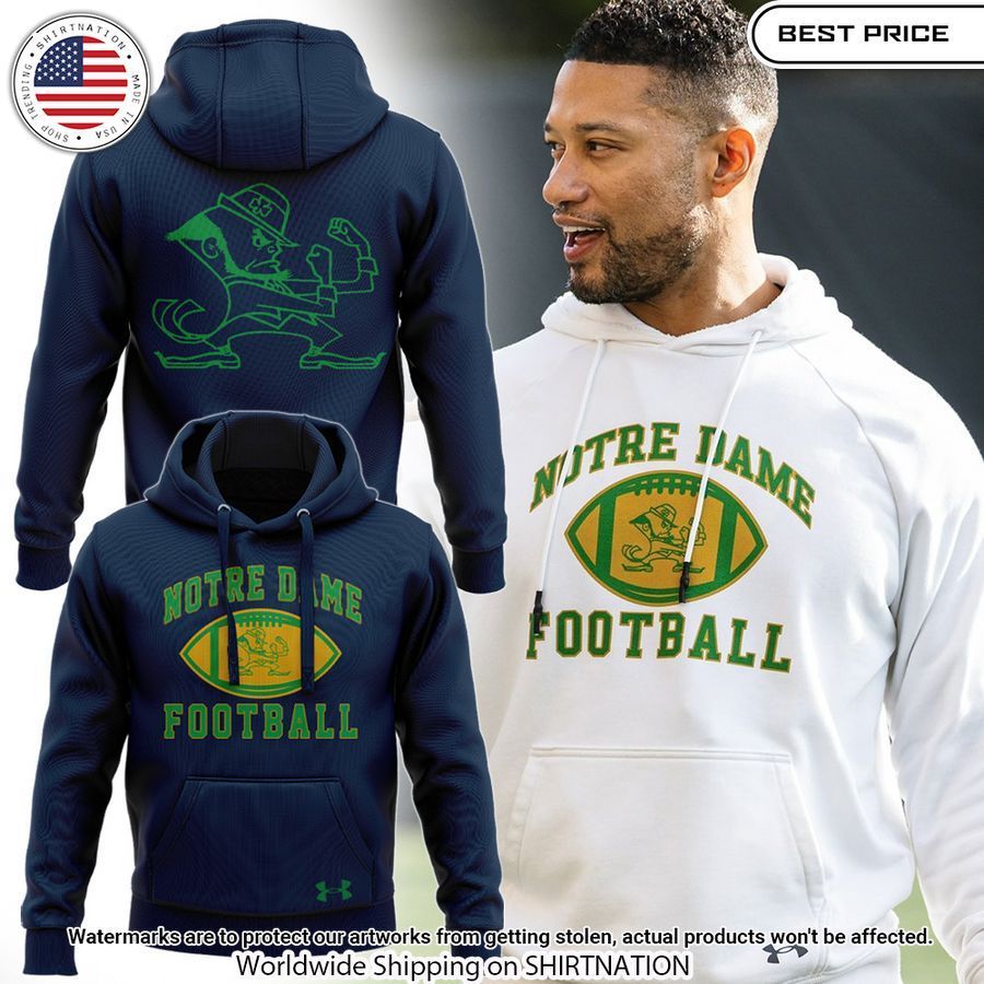 Notre Dame Fighting Irish Marcus Freeman Hoodie Impressive picture.