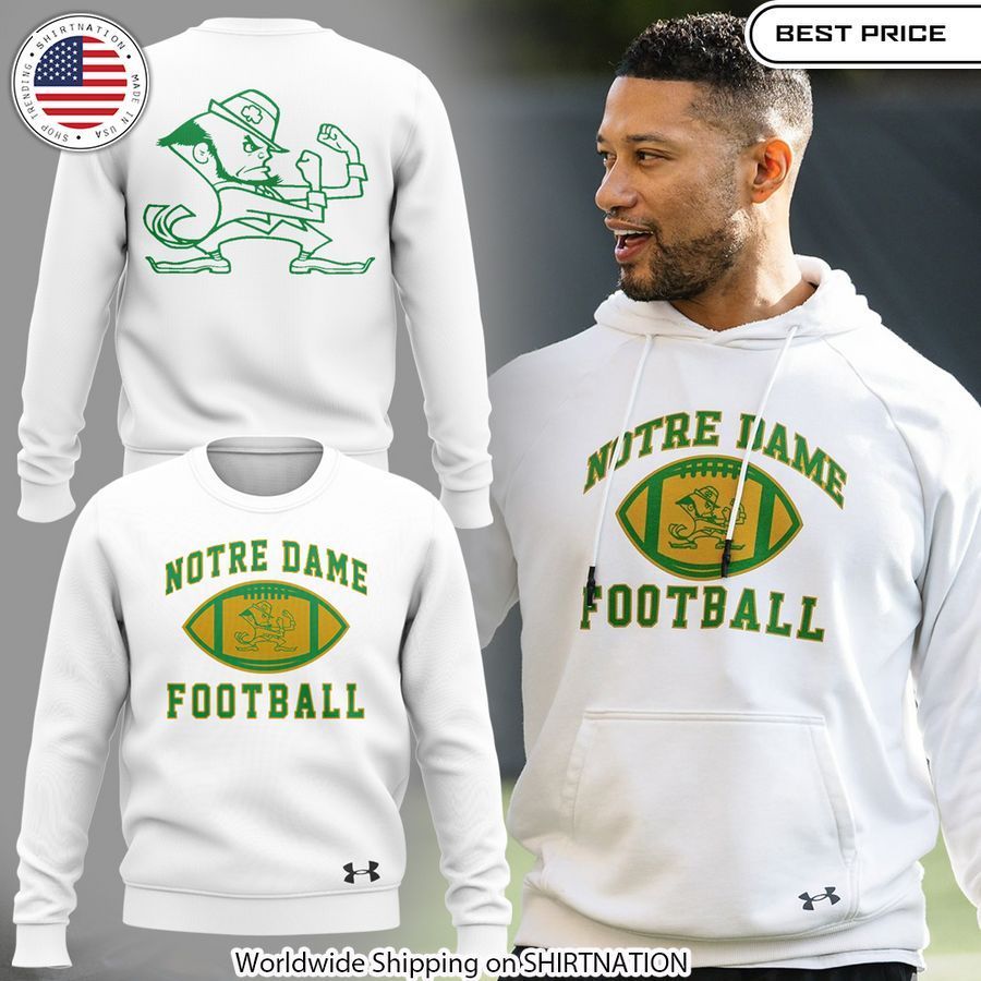 Notre Dame Fighting Irish Marcus Freeman Sweatshirt Stand easy bro