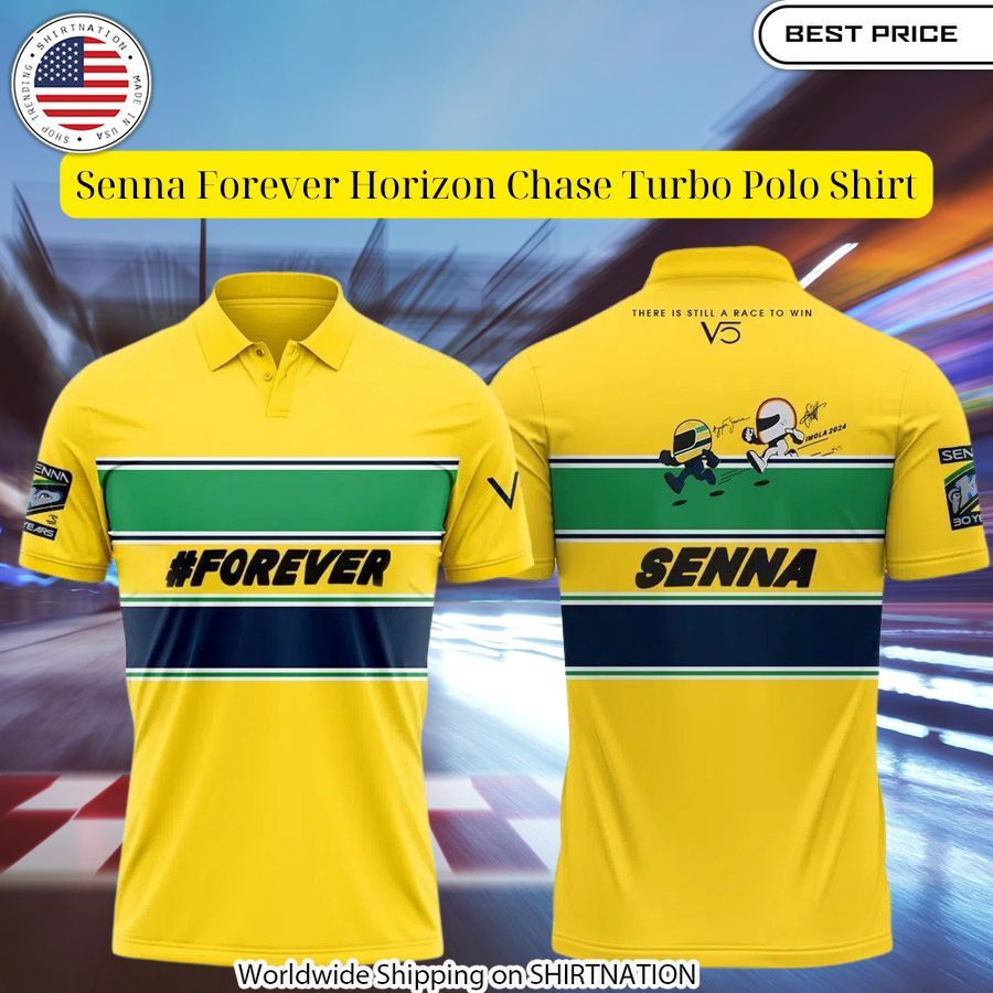 Senna Forever Horizon Chase Turbo Polo Shirt Damn good