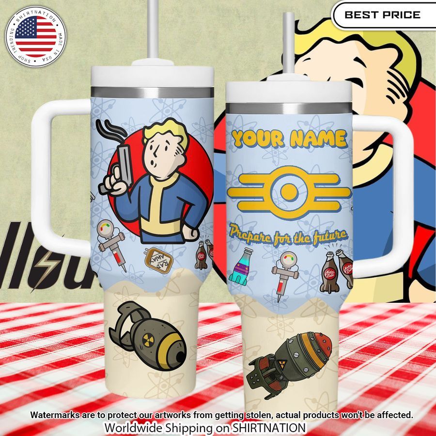 vault boy prepare for the future custom tumbler 1