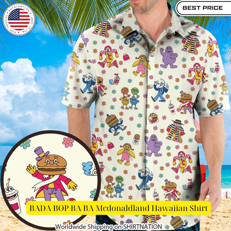 BADA BOP BA BA Mcdonaldland Hawaiian Shirt Studious look