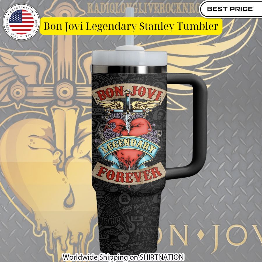 Bon Jovi Legendary Stanley Tumbler Two little brothers rocking together