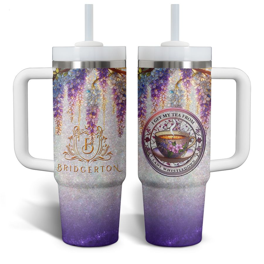 Bridgerton I Get My Tea From Lady Whistledown's Stanley Tumbler Good click