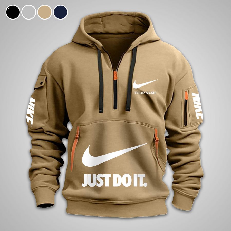 NIKE Just Do It custom Half Zip Hoodie She has grown up know