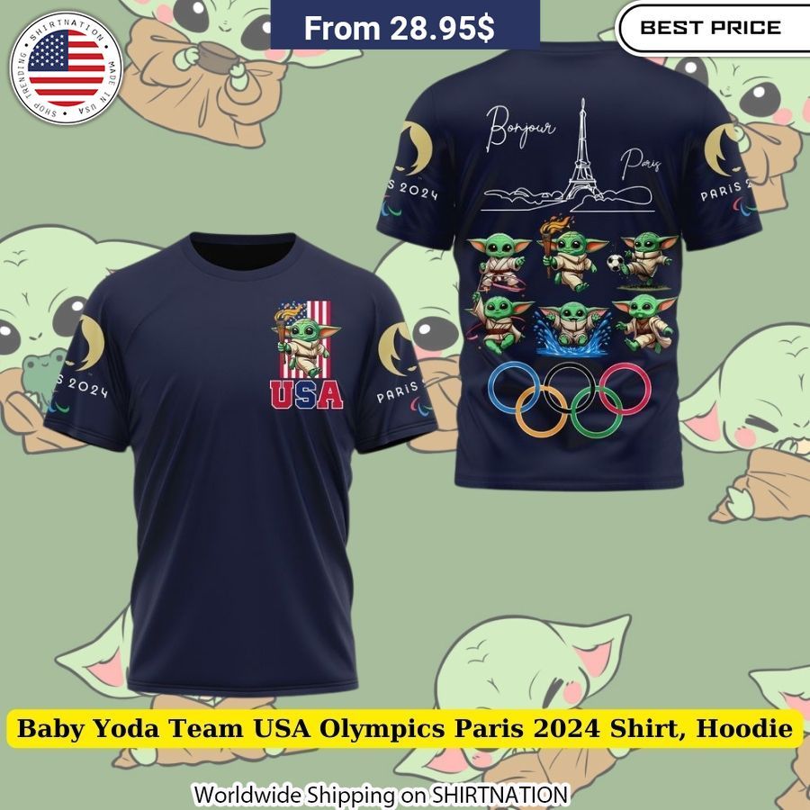 Cute The Child USA Flag Olympics 2024 Shirt and Hoodie