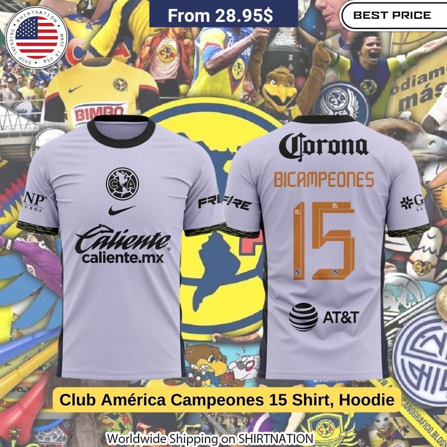 Showcase your unwavering support for Mexico's most successful football club in the eye-catching Club América Campeones 15 hoodie.