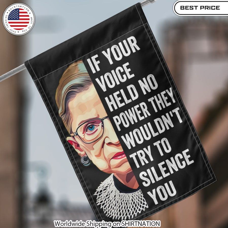 Fly the "If Your Voice Held No Power They Wouldn't Try To Silence You Flag" outdoors to inspire courage and resilience in the face of oppression.