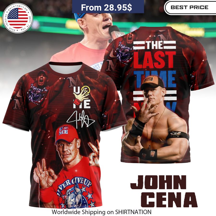 John Cena The Last Time Shirt, Hoodie Premium Quality Materials